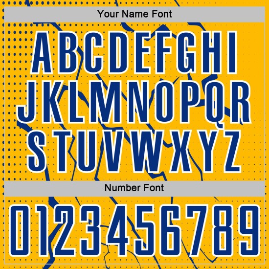 Jersey Lightning Royal-White Uniform Custom Sublimation Soccer Sports Gold