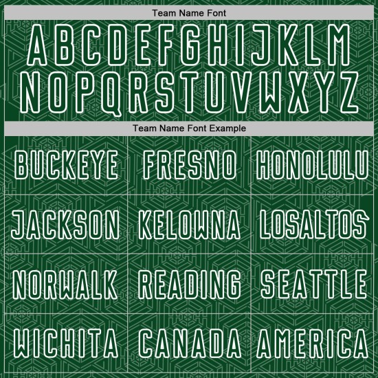 Sports Uniform Geometric White Sublimation Shape Custom Jersey Soccer Green