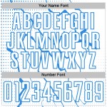 Jersey Sports Lightning Powder Soccer Uniform Sublimation White Custom Blue