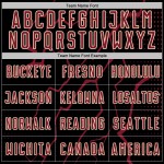 Lightning Black Soccer Uniform Jersey Sublimation Custom Sports Crimson-Cream