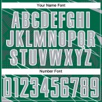 Custom Uniform Jersey Sports Sublimation Soccer Kelly Lines Gray-White Green