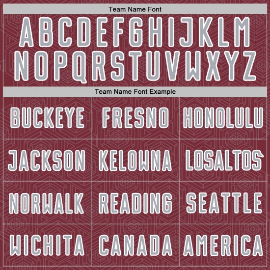 Sports Geometric Sublimation Gray-White Uniform Jersey Shape Custom Burgundy Soccer