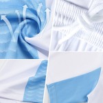 Blue-White Sports Light Sublimation Soccer Lines Green Uniform Kelly Jersey Custom